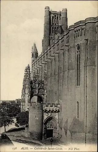 Ak Albi Tarn, Cathedrale Sainte Cecile, le Portail