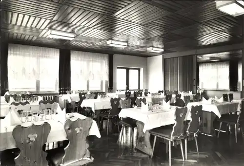 Ak Laschendorf Malchow in Mecklenburg, VEB Teppichwerk Nord Speisesaal