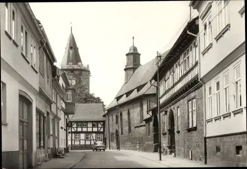 Ak Mühlhausen in Thüringen, Blick in die Harzstraße