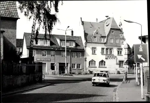 Ak Bad Klosterlausnitz in Thüringen, Markt mit Rathaus