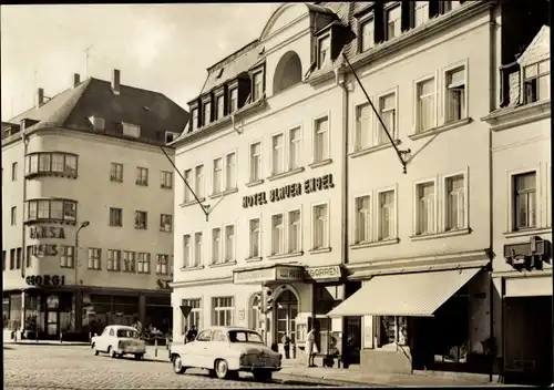 Ak Aue im Erzgebirge Sachsen, HO-Hotel Blauer Engel