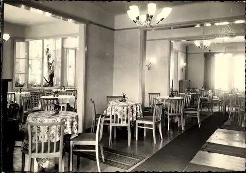 Ak Friedrichroda Thüringen, Cafe und Konditorei Waldschlösschen, Speisesaal