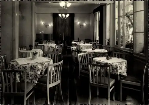 Ak Friedrichroda Thüringen, Cafe und Konditorei Waldschlösschen, Speisesaal
