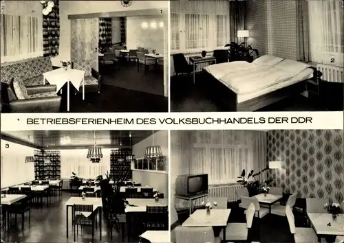 Ak Finsterbergen Friedrichroda im Thüringer Wald, Betriebsferienheim des Volksbuchhandels der DDR