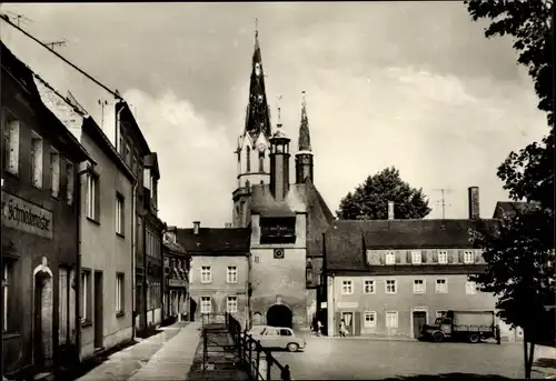 Ak Burgstädt in Sachsen, Dorfpartie, Schmiedemeister