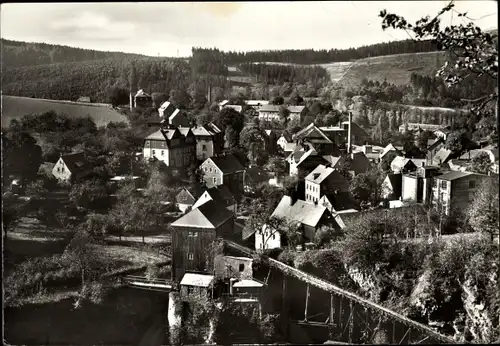 Ak Dittersdorf Amtsberg im Erzgebirge, Unterer Ortsteil Panorama