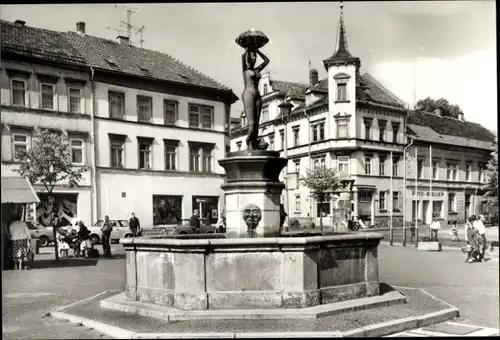 Ak Waltershausen in Thüringen, Marktplatz, Brunnen, Foto Atelier