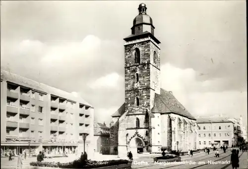 Ak Gotha in Thüringen, Margarethenkirche, am Neumarkt