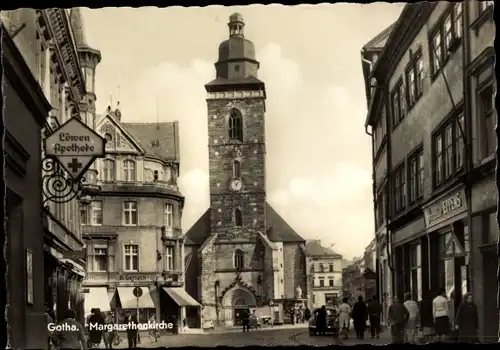 Ak Gotha in Thüringen, Margarethenkirche, Löwenapotheke, Handlung K. Gerlach