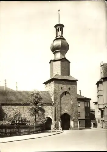 Ak Saalfeld an der Saale Thüringen, Oberes Tor