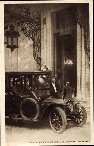 Ak Bruxelles Brüssel, Rentrée du Bourgmestre Max Parmi le 17 Nov 1918, Automobil