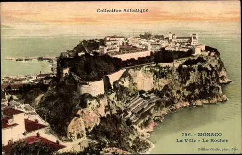 Ak Monaco, La Ville, Le Rocher