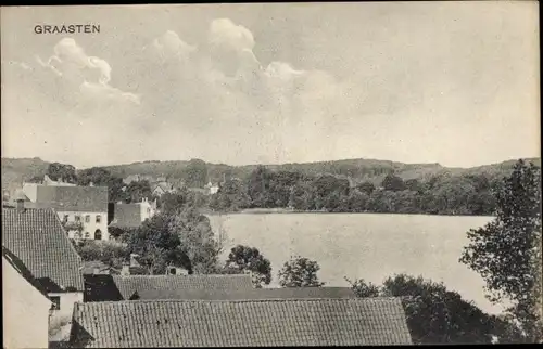 Ak Gravenstein Dänemark, Blick über die Dächer auf den See