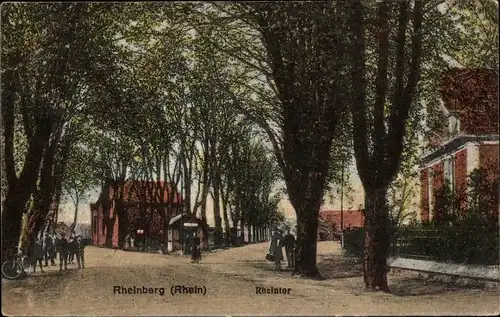 Ak Rheinberg am Niederrhein, Rheintor