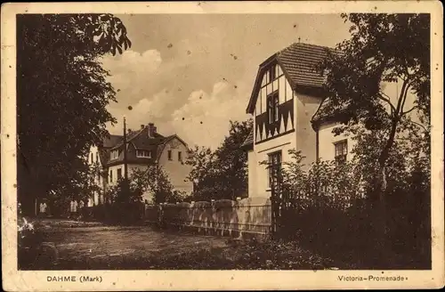 Ak Dahme in der Mark, Victoria Promenade