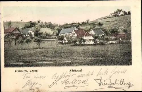 Ak Oberkirch im Renchtal Baden, Fürsteneck, Ortsansicht