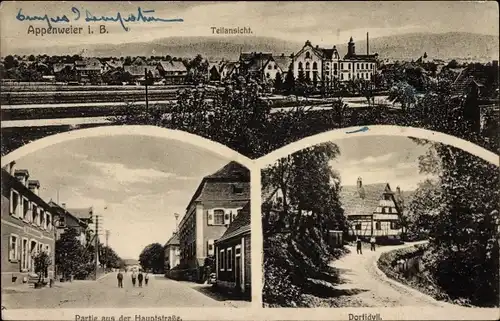 Ak Appenweier in Baden Schwarzwald, Hauptstraße, Dorfidyll