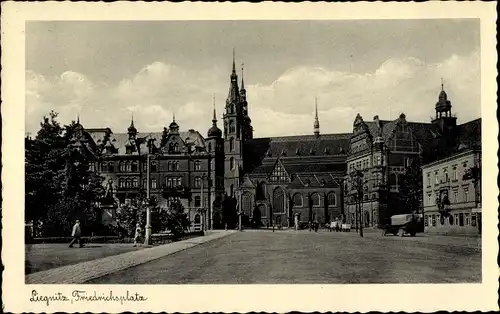 Ak Legnica Liegnitz Schlesien, Friedrichsplatz