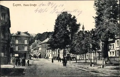 Ak Eupen Wallonien Lüttich, Haas Straße