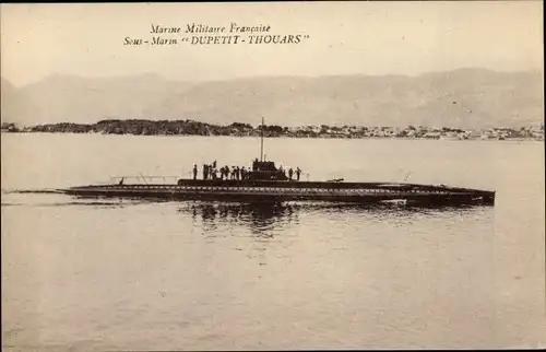 Ak Französisches U Boot, Dupetit Thouars, Sous Marin