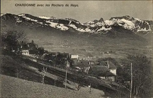 Ak Chardonne Kanton Waadt, Rochers de Naye, Panorama
