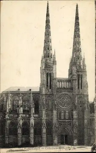 Ak Bordeaux Gironde, Catherdrale Saint André