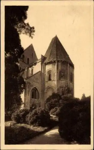 Ak Caen Calvados, Église St. Nicolai des Champs