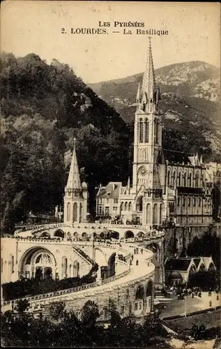 Ak Lourdes Hautes Pyrénées, La Basilique