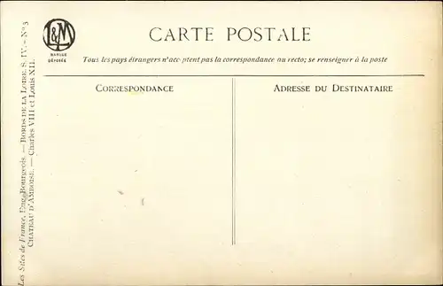 Künstler Ak Bourgeois, Eug., Amboise Indre et Loire, Château d'Amboise