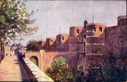 Künstler Ak Bourgeois, Eug., Angers Maine et Loire, Château de Roi René