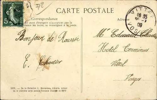 Ak Rouesse Vassé Sarthe, Schloss