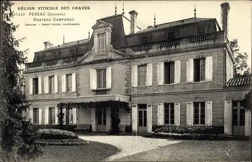 Ak Pessac Gironde, Château Camponac