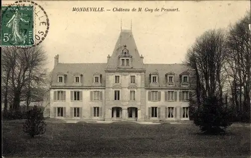 Ak Mondeville Calvados, Château de M. Guy de Pennart