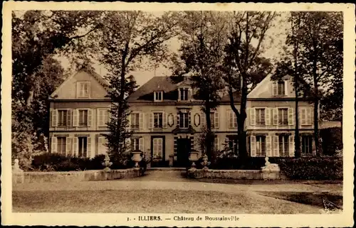 Ak Illiers Eure et Loir, Château de Roussainville
