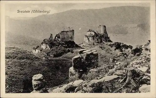 Ak Ottrott Elsass Bas Rhin, Dreistein, Odilienberg, Ruine