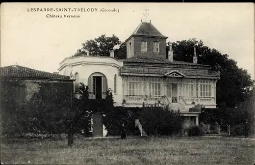 Ak Lesparre Saint Trélody Gironde, Château Vernous