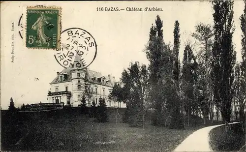 Ak Bazas Gironde, Château d'Arbieu