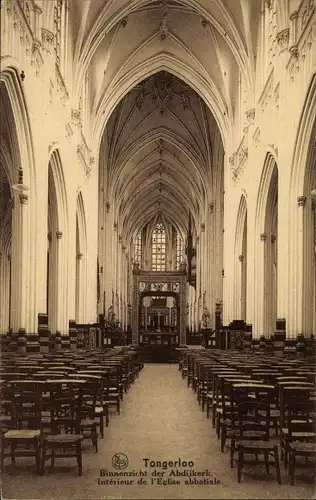 Ak Westerloo Westerlo Flandern Antwerpen, Abdij van Tongerloo, Abdijkerk, Abteikirche, Innenansicht