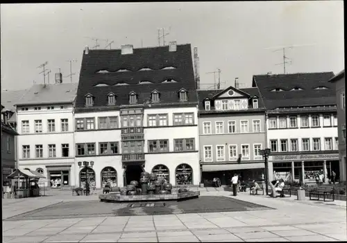 Foto Ak Naumburg an der Saale, Marktplatz, Brunnen