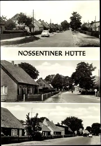 Ak Waren an der Müritz, Nossentiner Hütte, Straßenpartien