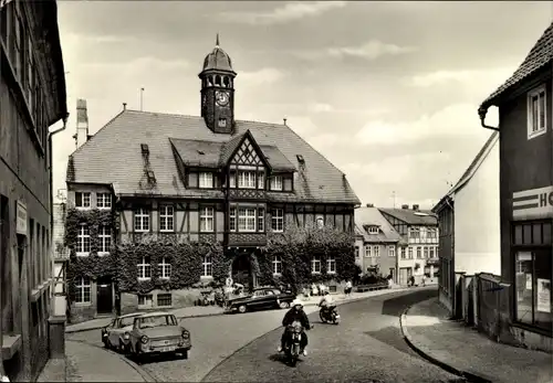 Ak Gernrode Quedlinburg im Harz, Rathaus, Außenansicht