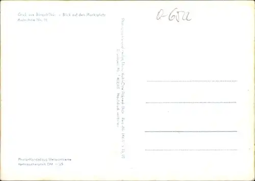 Ak Bürgel in Thüringen, Blick auf den Marktplatz, Lastkraftwagen