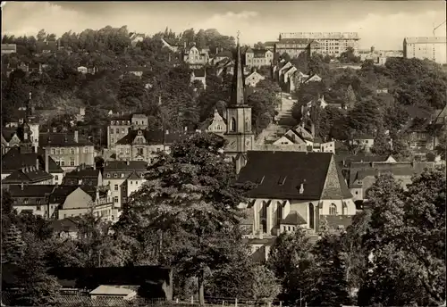 Ak Stollberg im Erzgebirge, Teilansicht, Kirche