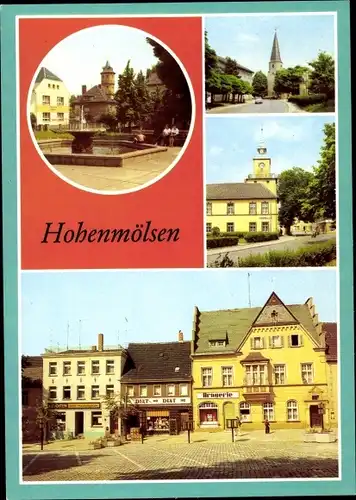 Ak Hohenmölsen im Burgenlandkreis, Ernst-Thälmann-Straße, Altmarkt, Rathaus, Markt