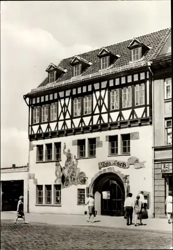 Ak Saalfeld an der Saale Thüringen, HOG Das Loch, Wirtshaus