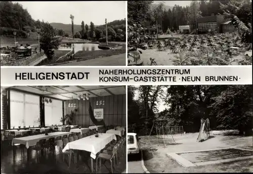 Ak Heilbad Heiligenstadt Eichsfeld Thüringen, Konsumgaststätte Neun Brunnen, Kinderspielplatz