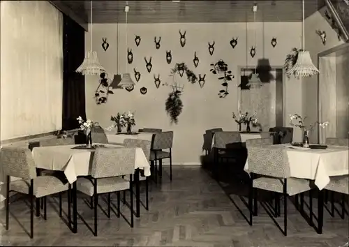Ak Wintzingerode Worbis im Eichsfeld Thüringen, Gaststätte Bodenstein, Speisesaal