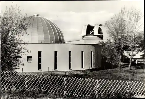 Ak Rodewisch im Vogtland Sachsen, Schulsternwarte, Fliegerkosmonaut Sigmund Jähn, Planetarium