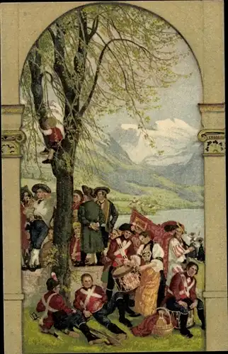 Ganzsachen Ak Schweiz, Bundesfeier 1918, Für unsere Soldaten