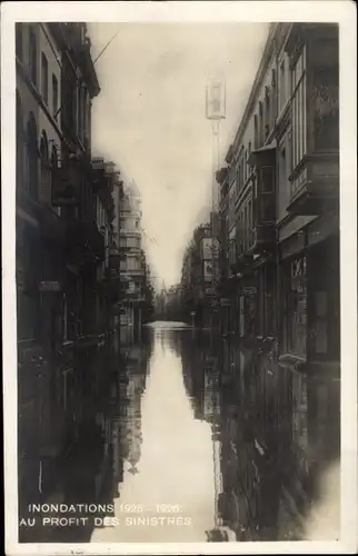 Ak Bruxelles Brüssel, Inondations 1925-26, Au Profit des sinistres